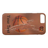 iPhone 7 Basketball Hüllen Jersey NUMBER und NAME (Rückseite (Horizontal))
