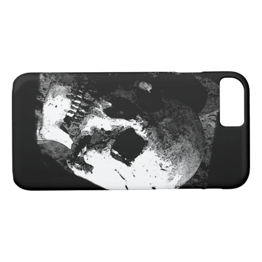 iPhone 7 Case für Schwarz und Weiß (Rückseite (Horizontal))