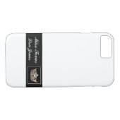 iPhone 7 Case Pageant Crown & Individuelle Name (Rückseite (Horizontal))