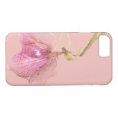 iPhone 7 Case Pink Blume Design (Rückseite (Horizontal))
