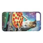 iPhone 7 DJ-Pizza-Katzen-Fall Case-Mate iPhone Hülle (Rückseite (Horizontal))