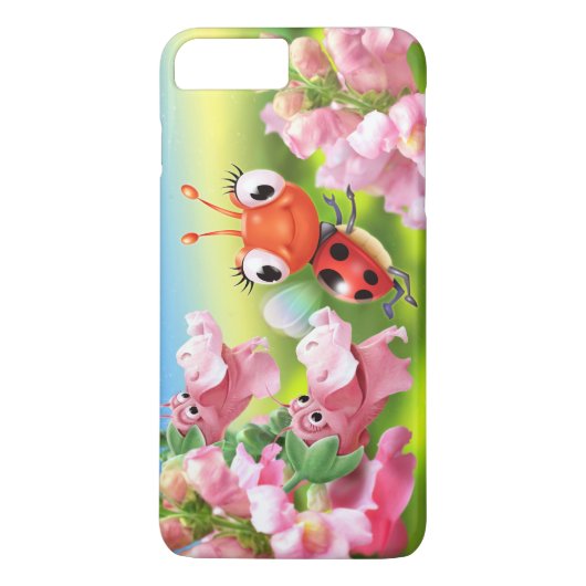 iPhone 7 Fall Ladybug freundlichen Snap Dragons Case-Mate iPhone Hülle (Rückseite)