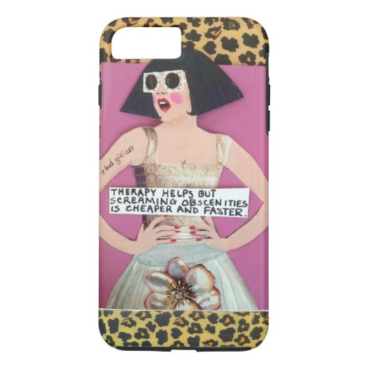 iPhone 7 - FALLTHERAPIE HILFT, ABER DAS SCREAMING Case-Mate iPhone Hülle (Rückseite)