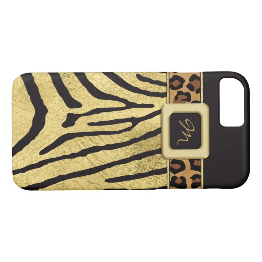 iPhone 7 Hülle | IMITATE Gold Foil | Tierdrucke (Rückseite (Horizontal))