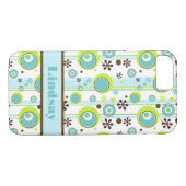 iPhone 7 Hülle | Kreisel | Aqua Green Brown (Rückseite (Horizontal))