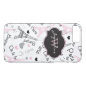 iPhone 7 Hülle | Paris | Eiffelturm | Herz (Rückseite (Horizontal))