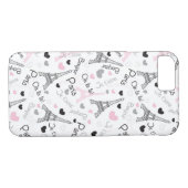 iPhone 7 Hülle | Paris | Eiffelturm | Herz (Rückseite (Horizontal))