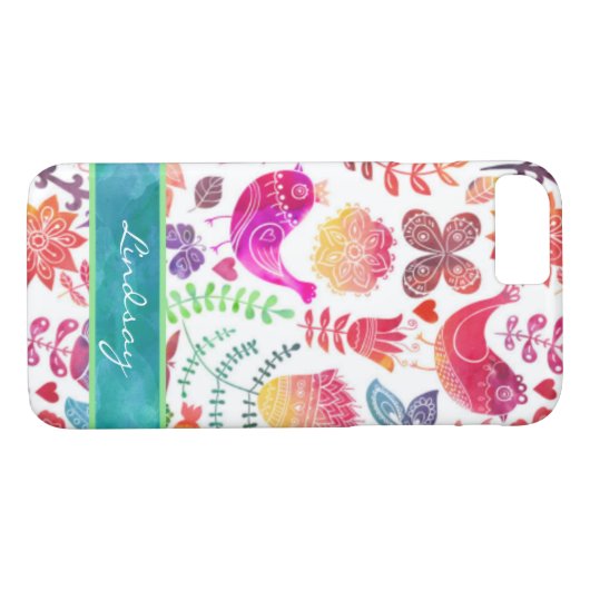 iPhone 7 Hülle | Wasserfarbe (Rückseite (Horizontal))