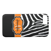 iPhone 7 Hülle | Zebrastreifen | Orange (Rückseite (Horizontal))