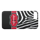 iPhone 7 Hülle | Zebrastreifen | Rot (Rückseite (Horizontal))