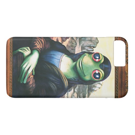 iPhone 7 plus Case Mona Lisa Frog (Rückseite (Horizontal))