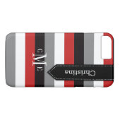 iPhone 7 Rechtssache | Stripes |, das rot ist, Case-Mate iPhone Hülle (Rückseite (Horizontal))