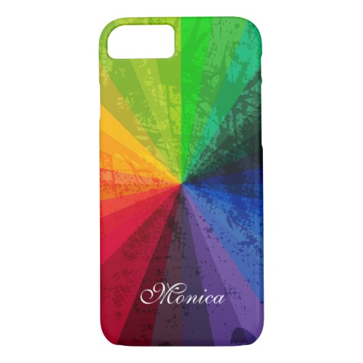 iPhone 7 Regenbogen-Streifen der Rechtssachen-| | Case-Mate iPhone Hülle (Rückseite)