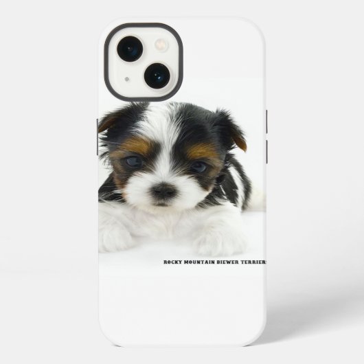 iPhone 8/7 Case - Biewer Terrier Puppy Hülle (Rückseite)