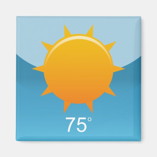 iPhone App Magnet - Wetter (Vorne)