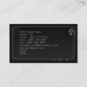 iPhone Art-Blick-Visitenkarte Visitenkarte (Rückseite)