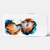 IPhone Back Cover Farbe 3D Mädchen Design (Rückseite (Horizontal))