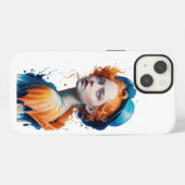 IPhone Back Cover Farbe 3D Mädchen Design Hülle (Rückseite (Horizontal))