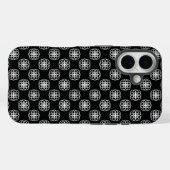 iPhone-Backcover mit weißem und schwarzem Muster Case-Mate iPhone Hülle (Rückseite (Horizontal))