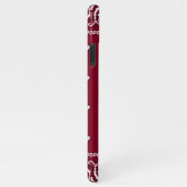 iPhone Bandana Burgundy Phone Case iPhone Hülle (Rechte Seite)