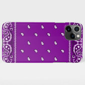 iPhone Bandana Lila Telefongehäuse Hülle (Rückseite (Horizontal))