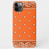 iPhone Bandana Orange Phone Case Hülle (Rückseite)