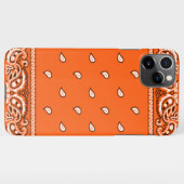 iPhone Bandana Orange Phone Case Hülle (Rückseite (Horizontal))