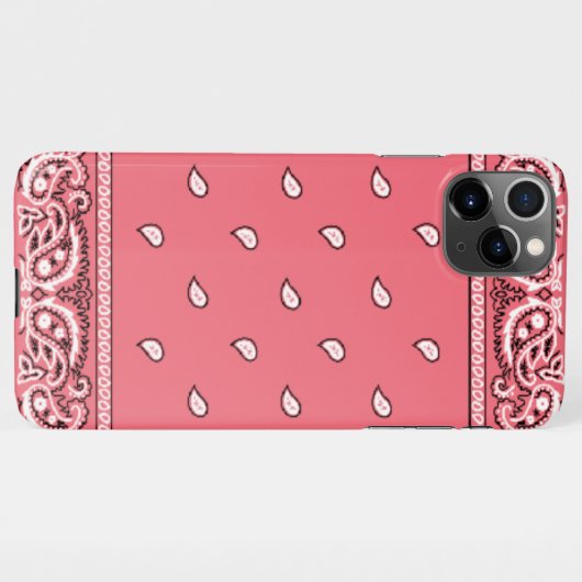 iPhone Bandana Pink Handy Case iPhone Hülle (Rückseite (Horizontal))