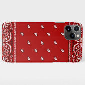 iPhone Bandana Red Phone Case Hülle (Rückseite (Horizontal))