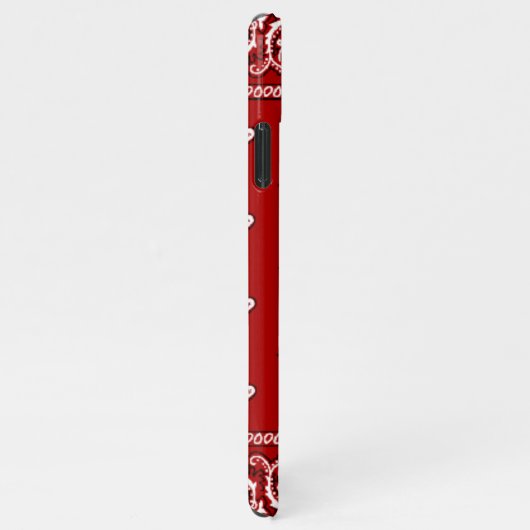 iPhone Bandana Red Phone Case iPhone Hülle (Rechte Seite)