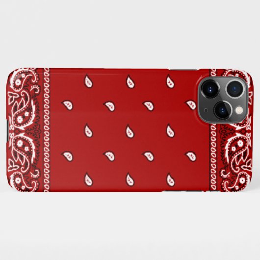 iPhone Bandana Red Phone Case iPhone Hülle (Rückseite (Horizontal))