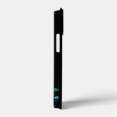 iPhone Black mit Green & Blue Schneeflocken Case-Mate iPhone Hülle (Rückseite / Rechts)