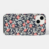 iPhone Blumenmusterhülle Hülle (Rückseite (Horizontal))
