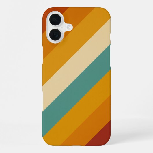 iPhone Case -70s Retro Style (Colourful) Hülle (Rückseite)