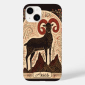 iPhone Case Aries Celestial Zodiac Art (Rückseite)