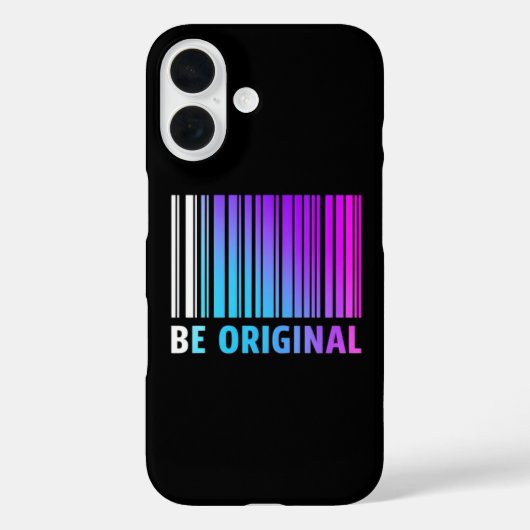 Iphone case "Be original" (Rückseite)