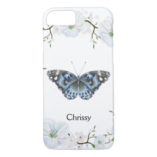 iPhone Case Butterfly & Blossoms (Rückseite)