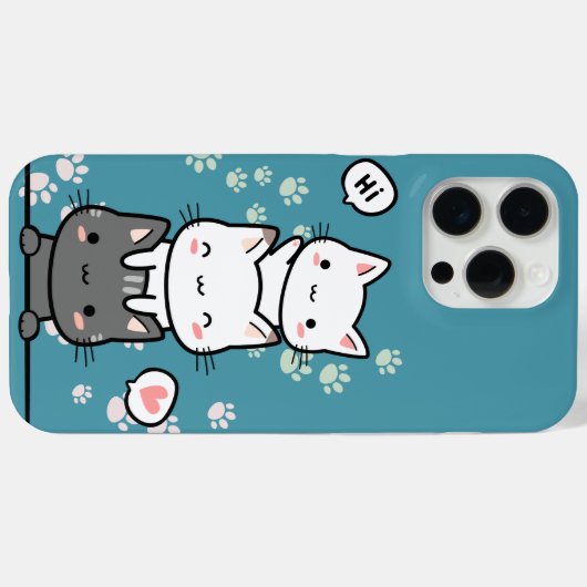 iPhone Case Cat ground (Rückseite (Horizontal))