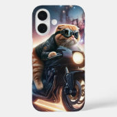 IPHONE CASE CAT ON MOTORCYCLE (Rückseite)