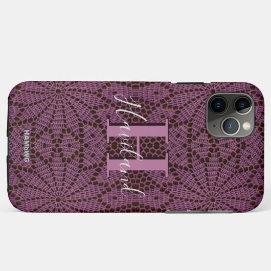 iPhone Case Cherry Wine Crochet HAMbWG (Rückseite (Horizontal))