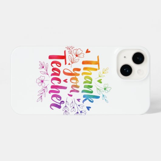 iPhone Case - Danke, Lehrer! Hülle (Rückseite (Horizontal))