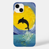 iPhone Case - Dolphin Moon Ocean (Rückseite)