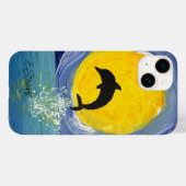 iPhone Case - Dolphin Moon Ocean (Rückseite (Horizontal))