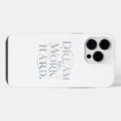 iPhone Case - Dream Big, Work Hard Hülle (Rückseite (Horizontal))