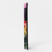 iPhone Case farbiges hellrosa grünes Netz (Hinten/Links)