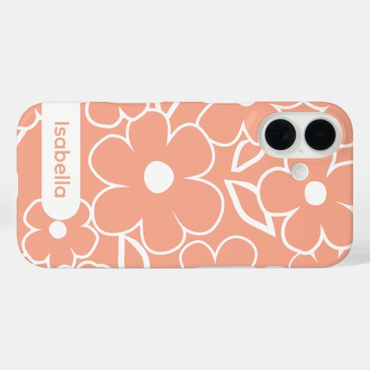 iPhone case floral colorful pattern aesthetic (Rückseite (Horizontal))