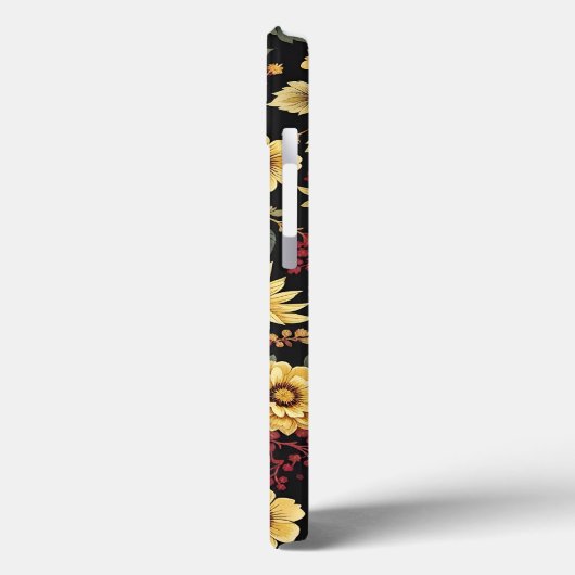 iPhone case flowers pattern (Rückseite / Links)