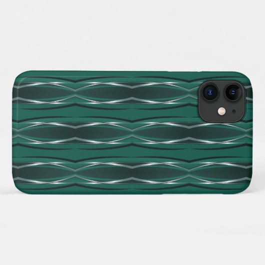 iPhone Case - Forest Silver Retro (Rückseite (Horizontal))