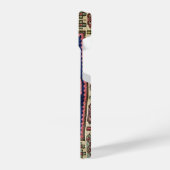 iPhone Case für antike kaukasische Oriental-Rug-De Hülle (Linke Seite)