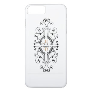 iPhone Case für Black and Gold Monogram